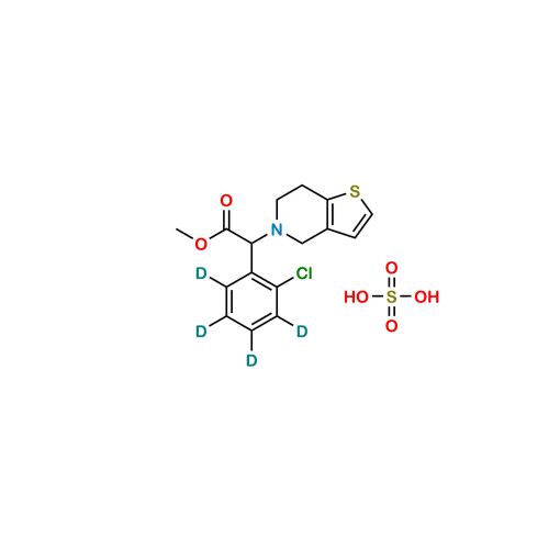 Racemic Clopidogrel D4 Hydrogen Sulfate