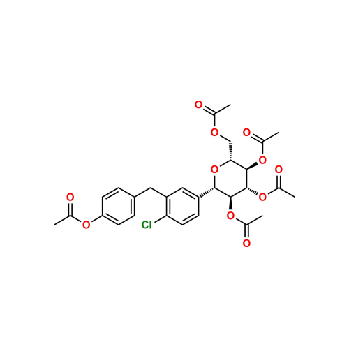 O-Pentaacetyl O-Desethyl Dapagliflozin
