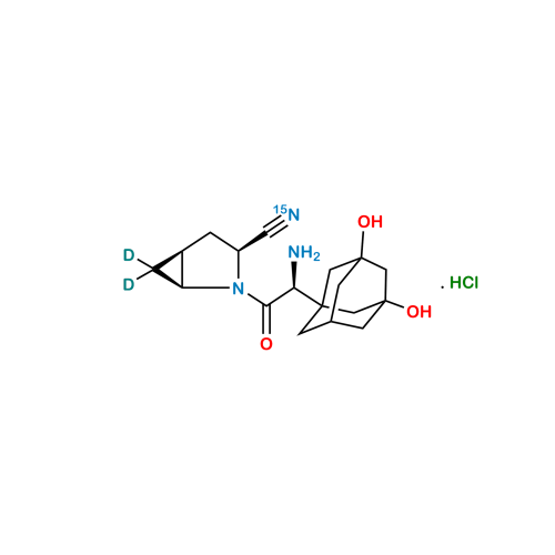 Hydroxy Saxagliptin-15N,D2 Hydrochloride