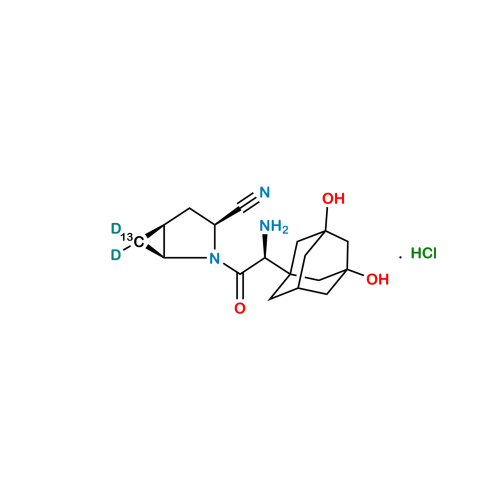 Hydroxy Saxagliptin-13C,D2 Hydrochloride